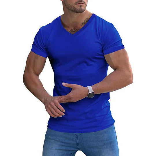 Koen - Slim-Fit V-hals t-shirt