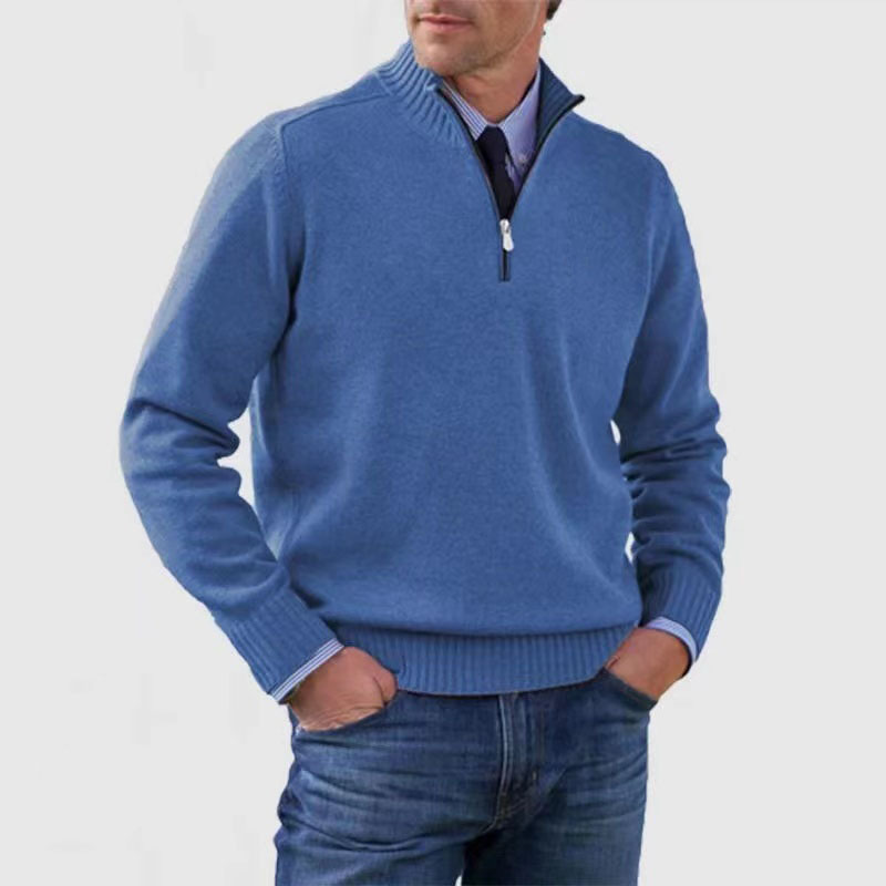 Herenpullover met Halve Rits