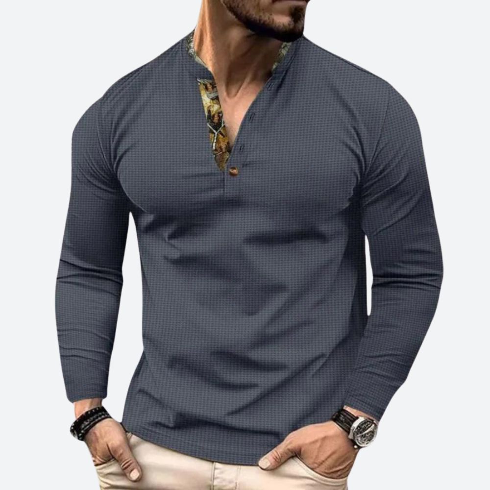 Bergbosch | Casual T-shirt met Lange Mouwen voor Mannen