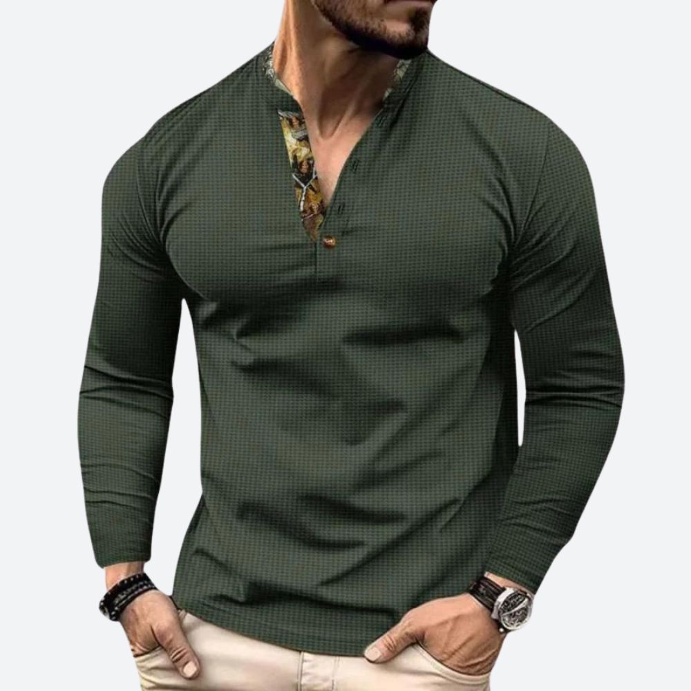 Bergbosch | Casual T-shirt met Lange Mouwen voor Mannen