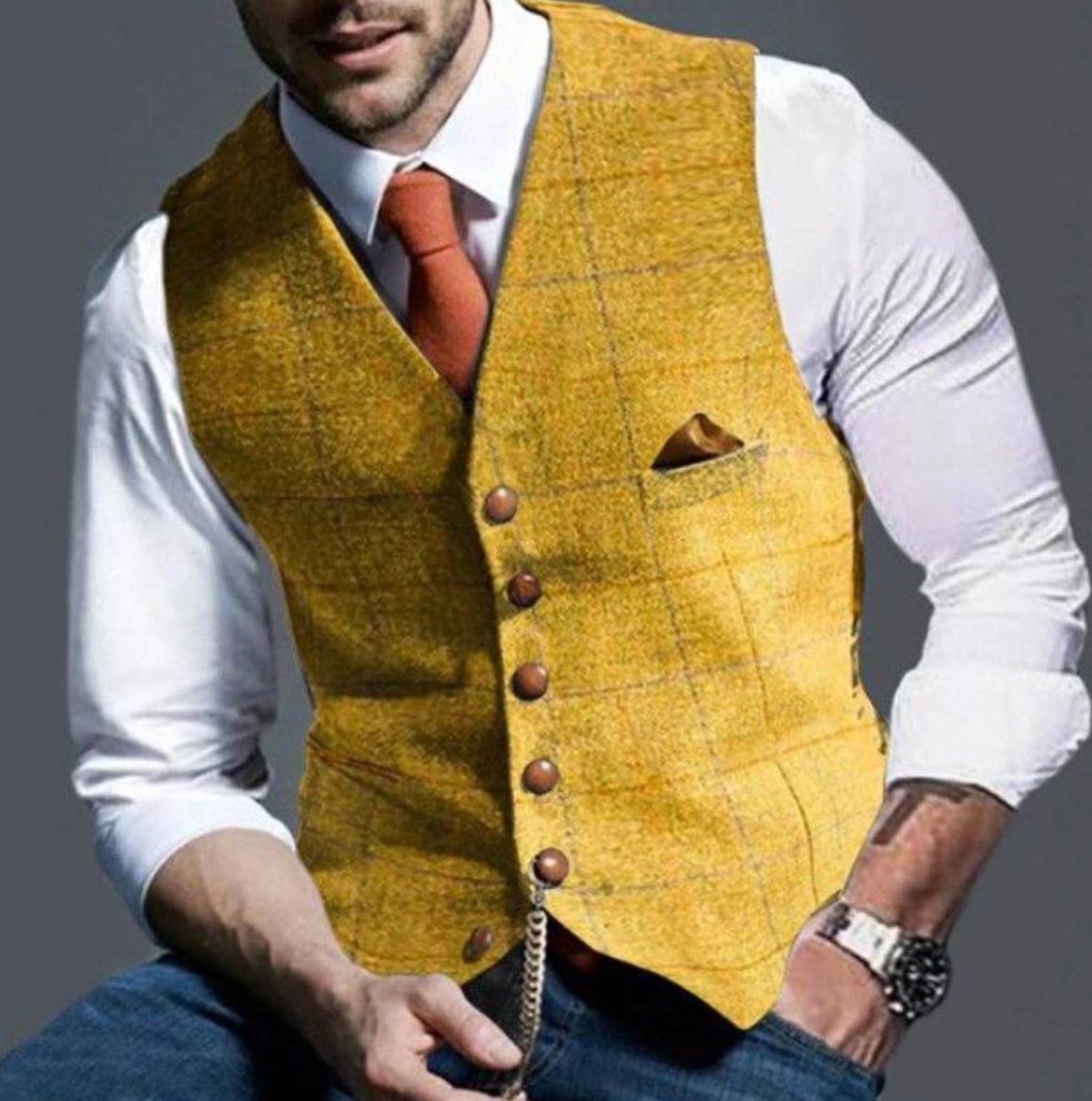Heren Elegante Gilet β Stijlvol, Comfortabel en Veelzijdig