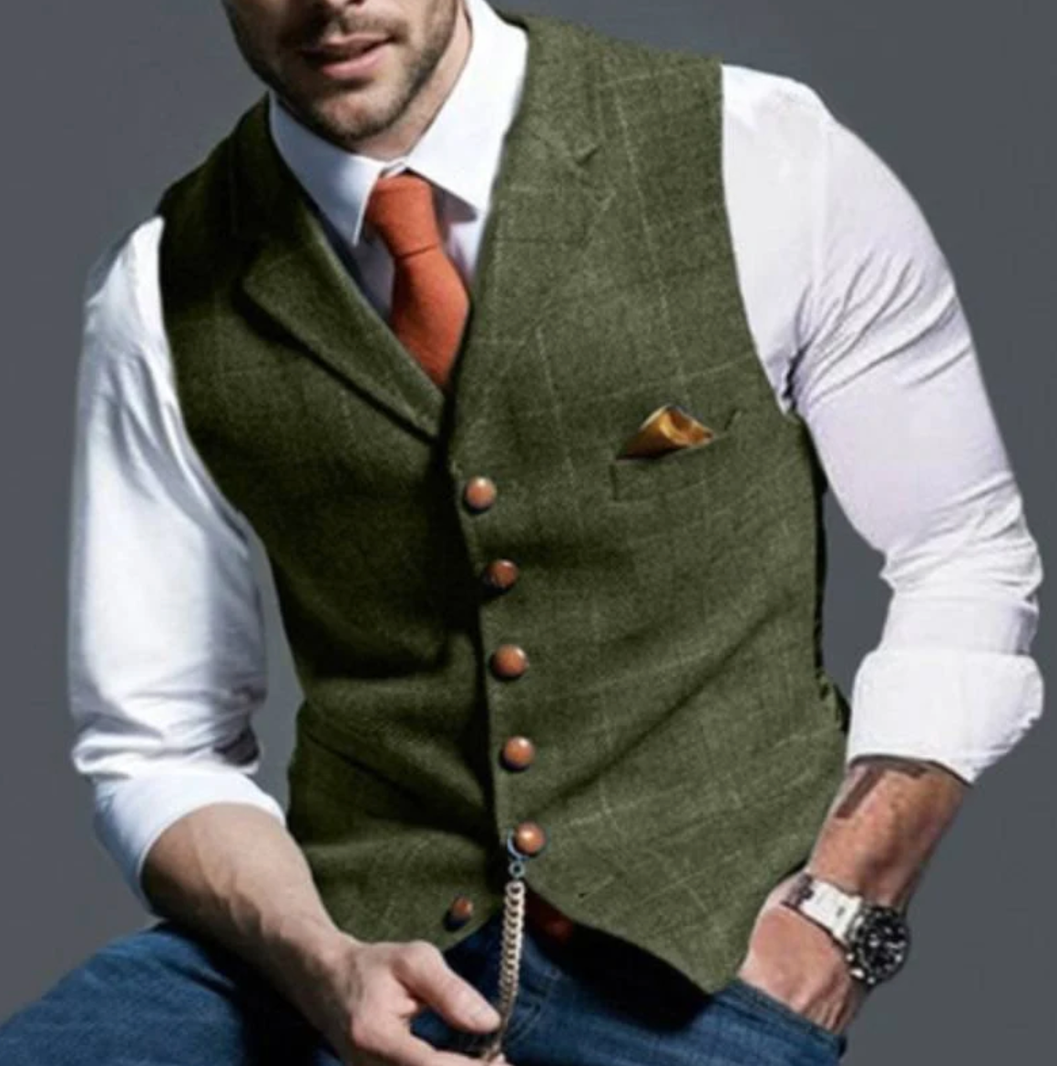 Heren Elegante Gilet β Stijlvol, Comfortabel en Veelzijdig