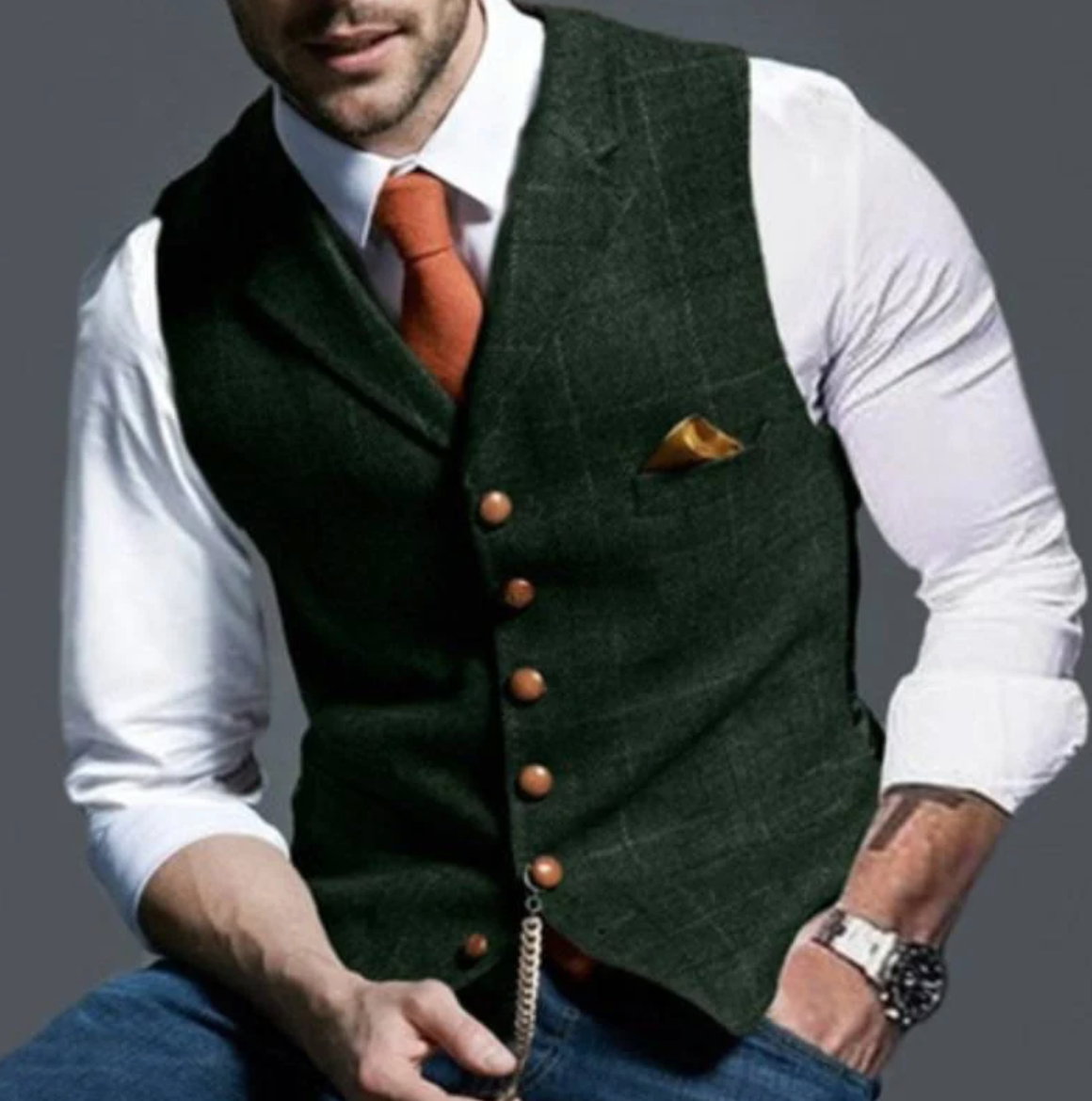 Heren Elegante Gilet β Stijlvol, Comfortabel en Veelzijdig
