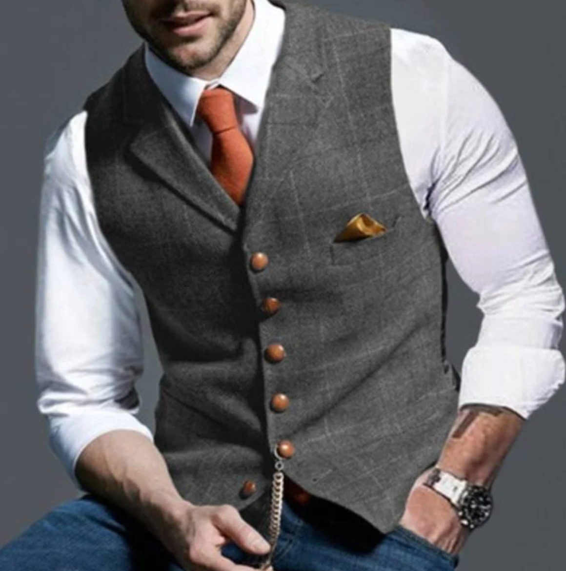 Heren Elegante Gilet β Stijlvol, Comfortabel en Veelzijdig