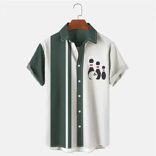 Poloshirt met Bowlingprint – Casual en Stijlvol T-shirt