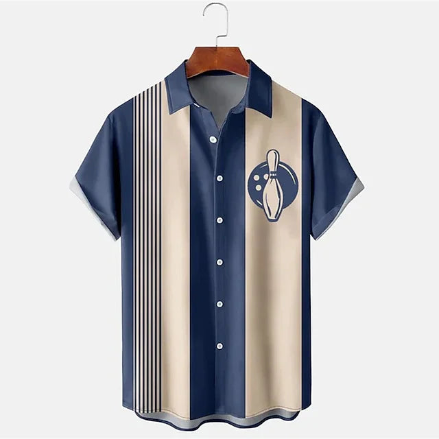 Poloshirt met Bowlingprint – Casual en Stijlvol T-shirt