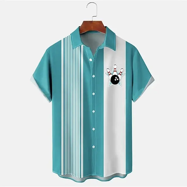 Poloshirt met Bowlingprint – Casual en Stijlvol T-shirt