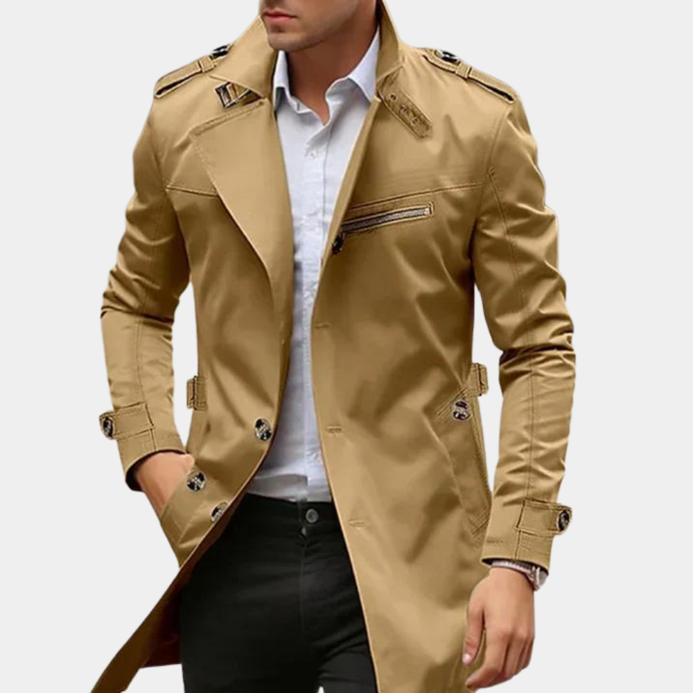 Stijlvolle Heren Trenchcoat voor Comfort en Raffinement