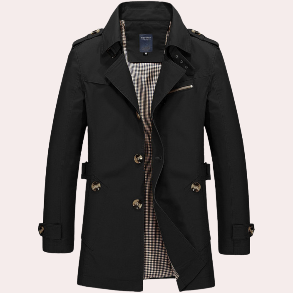 Stijlvolle Heren Trenchcoat voor Comfort en Raffinement