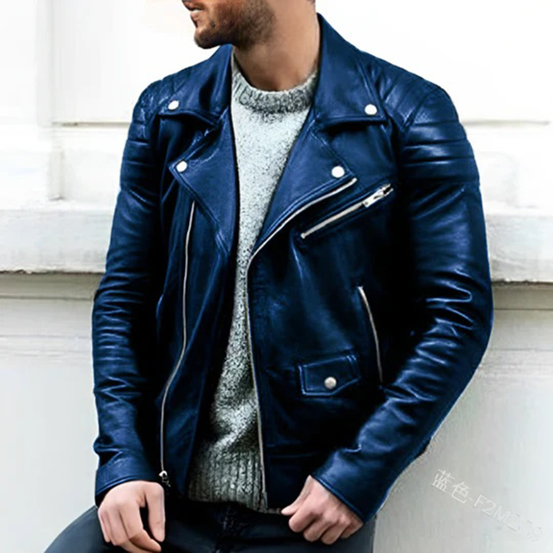 Charles - Leren Bikerjas