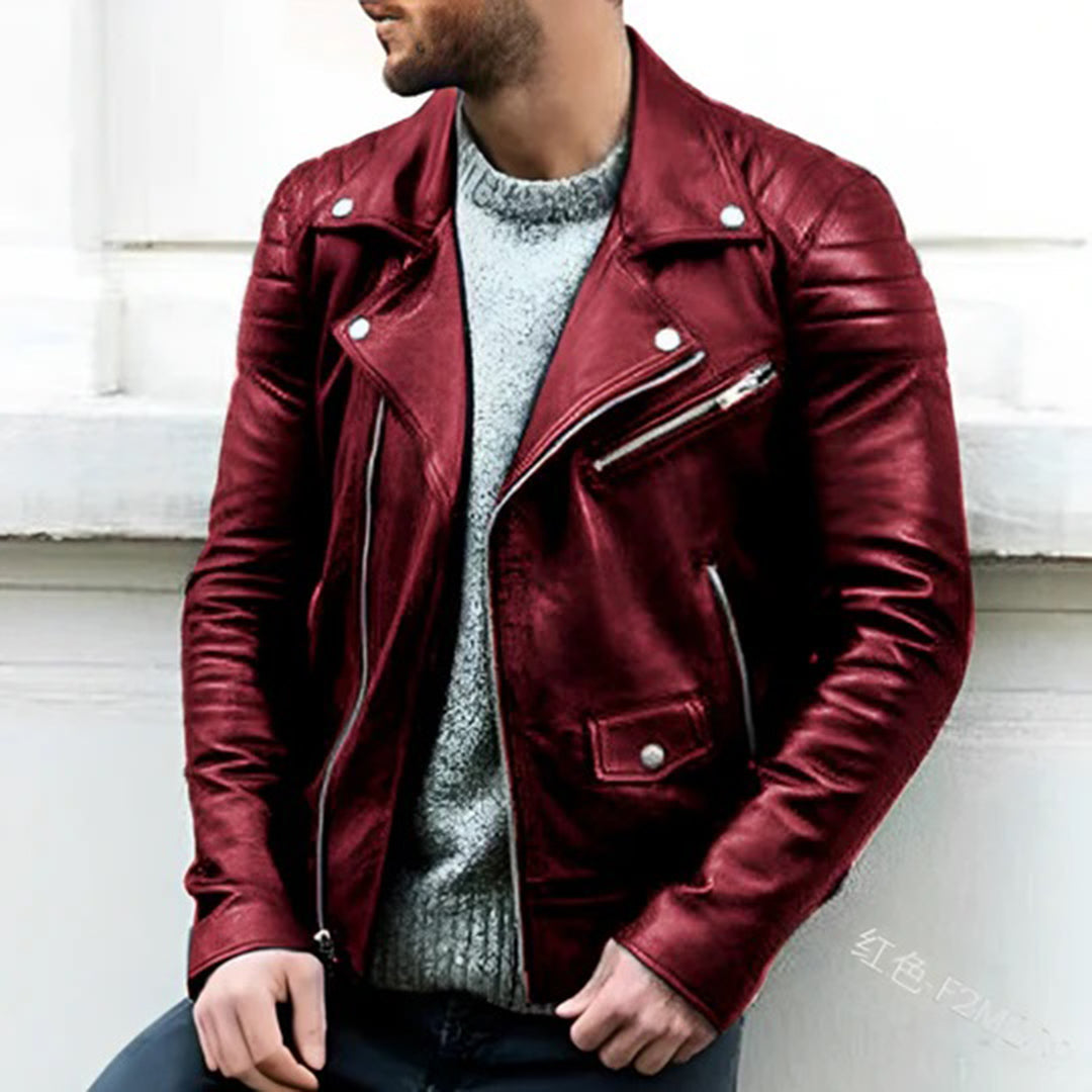 Charles - Leren Bikerjas