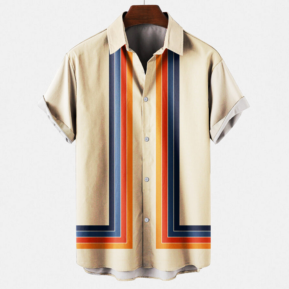 Bergbosch - Retro shirt met losse pasvorm