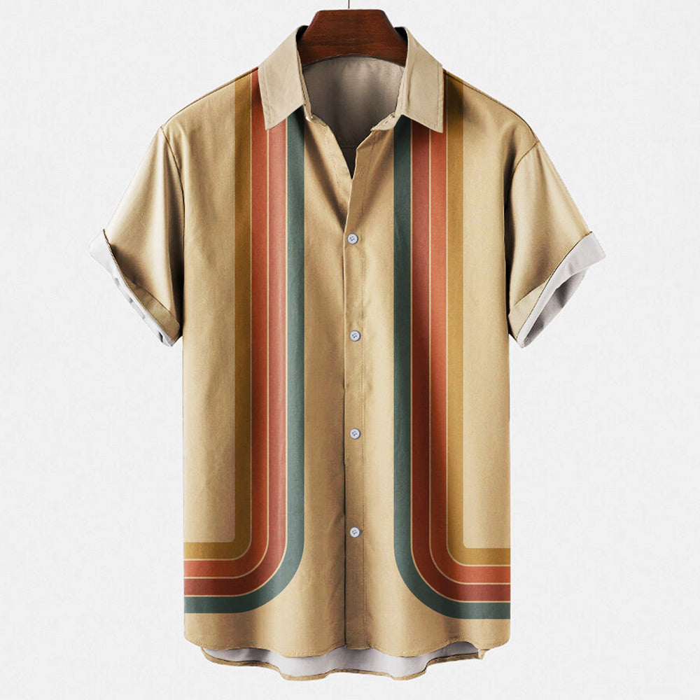 Bergbosch - Retro shirt met losse pasvorm