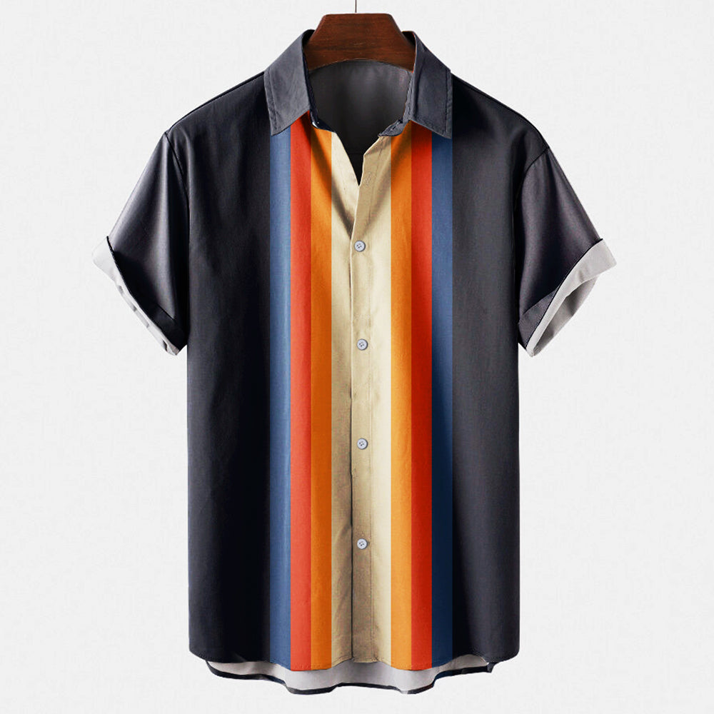 Bergbosch - Retro shirt met losse pasvorm