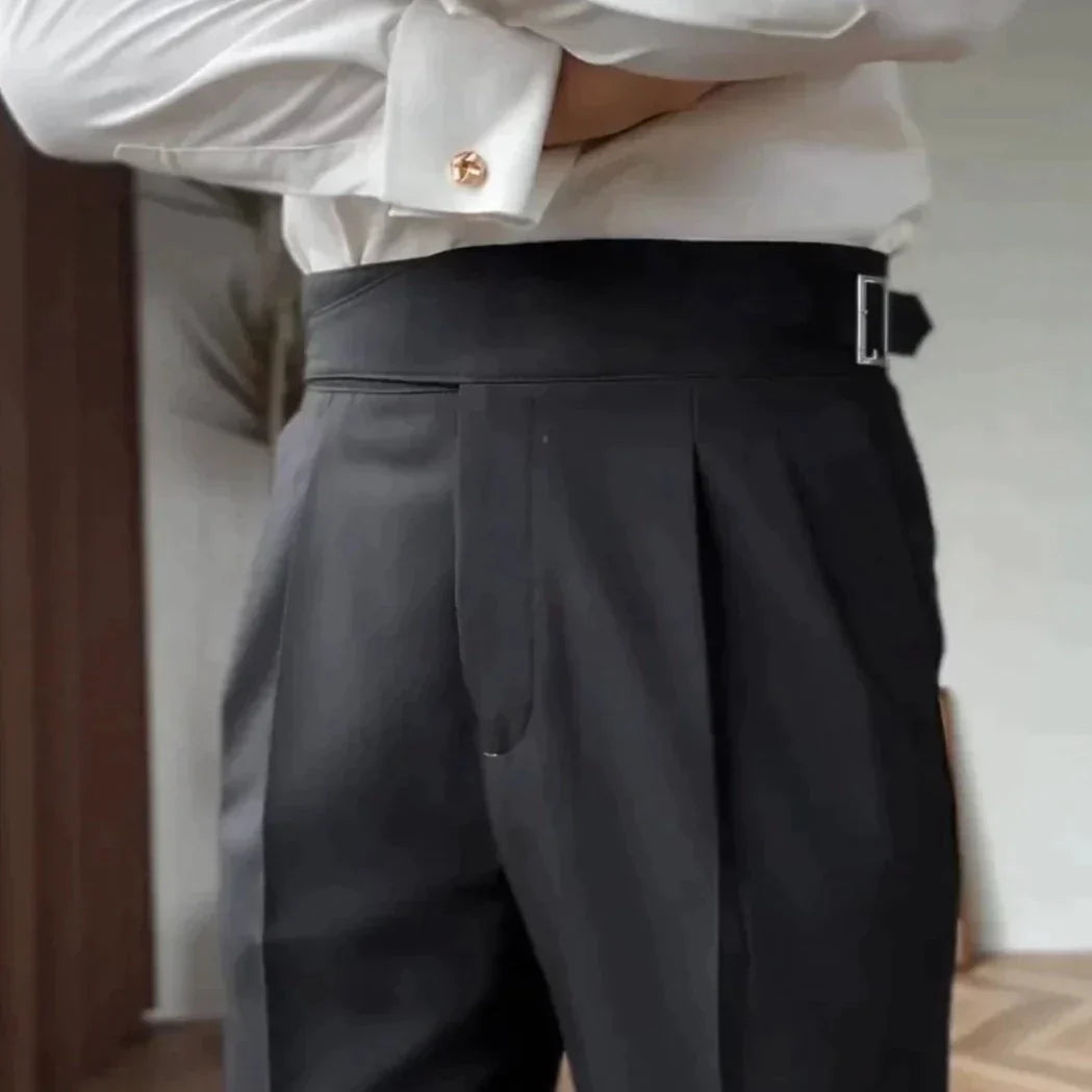 Klassieke Gespbroek - Tailored High-Waist voor Mannen