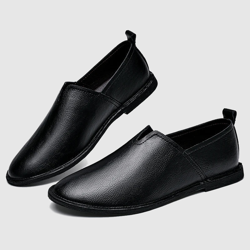 Sleek Leather Loafers - Tijdloze Stijl en Comfort