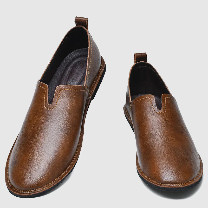 Sleek Leather Loafers - Tijdloze Stijl en Comfort