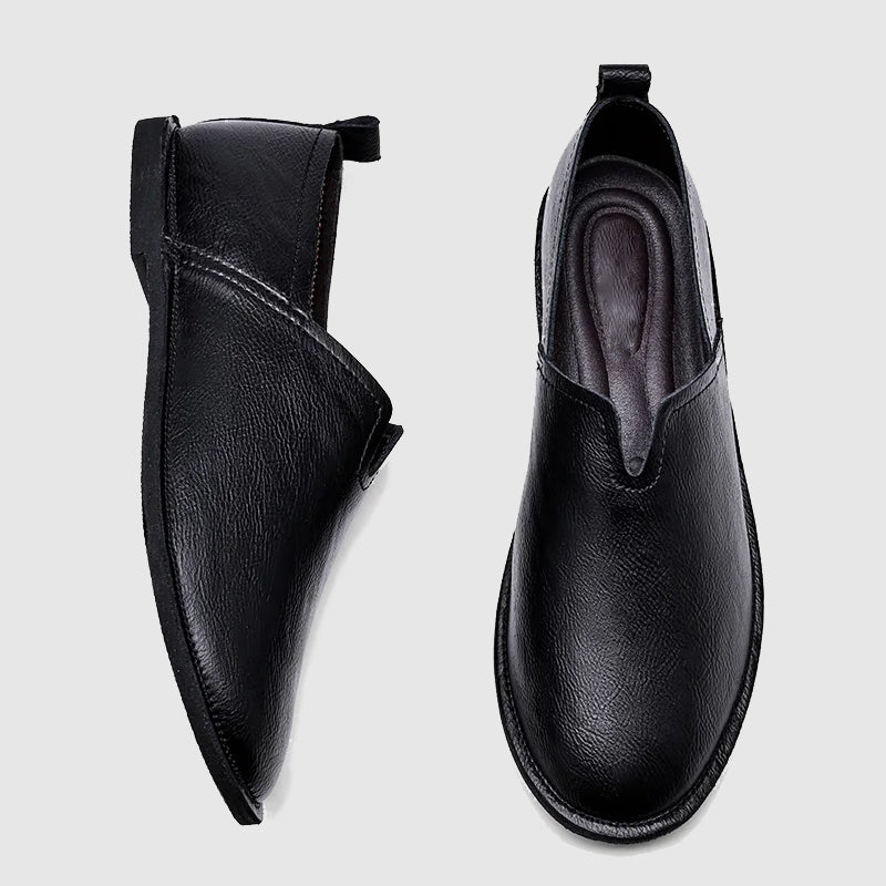 Sleek Leather Loafers - Tijdloze Stijl en Comfort