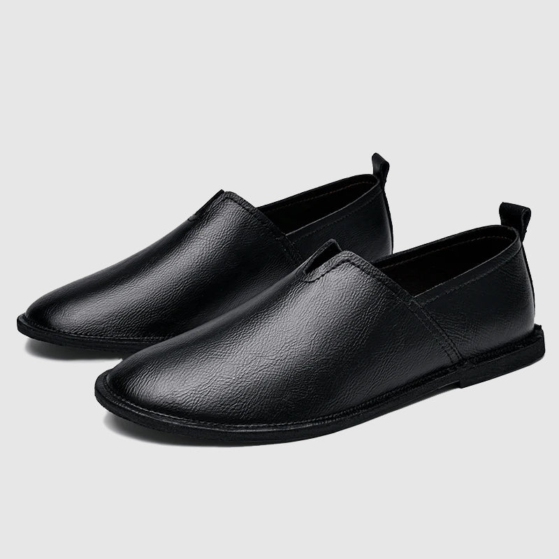Sleek Leather Loafers - Tijdloze Stijl en Comfort