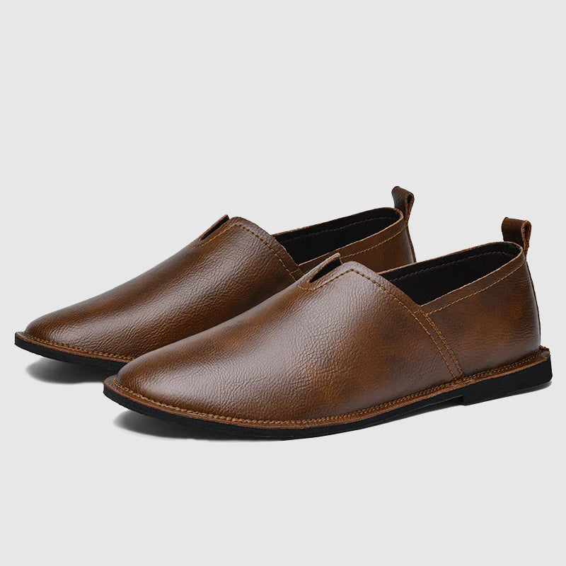 Sleek Leather Loafers - Tijdloze Stijl en Comfort