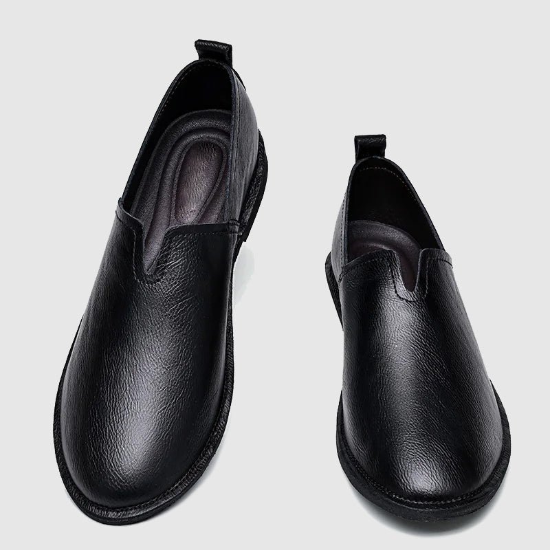 Sleek Leather Loafers - Tijdloze Stijl en Comfort