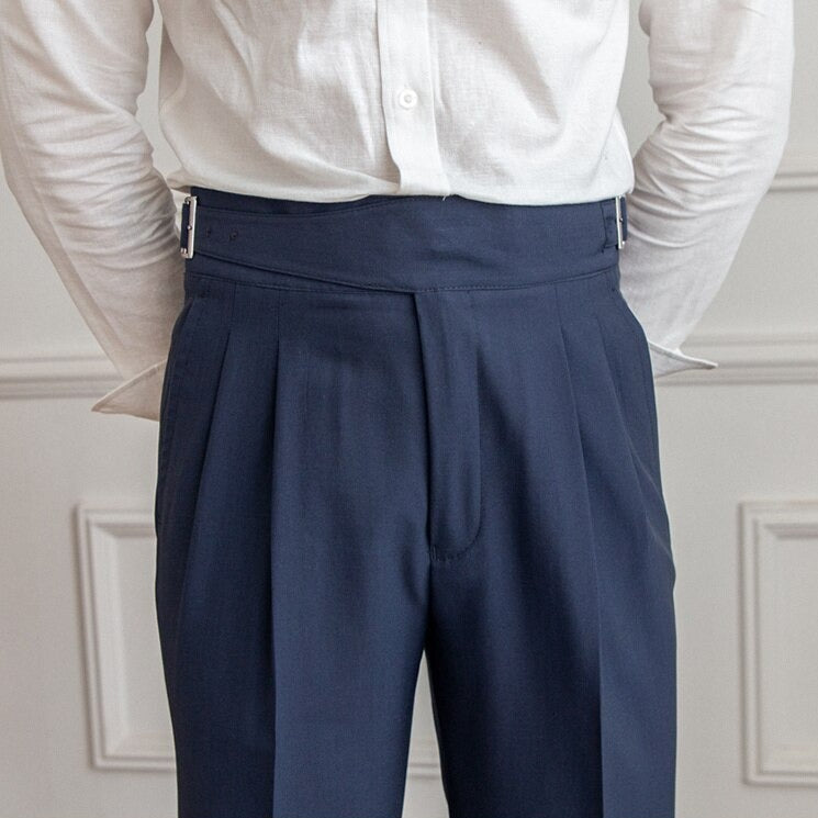 Klassieke Gespbroek - Tailored High-Waist voor Mannen