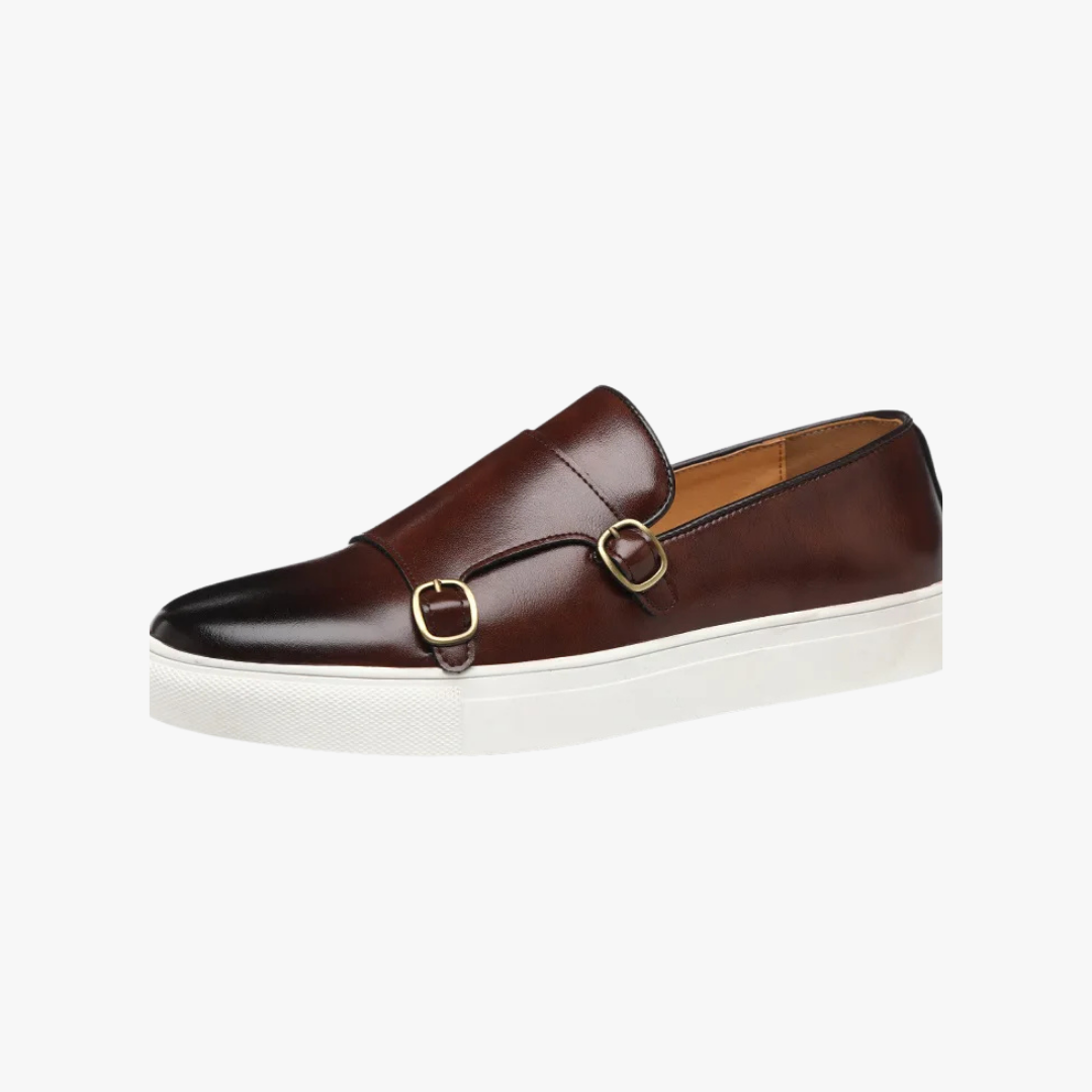 James - Leren Buckle Loafers