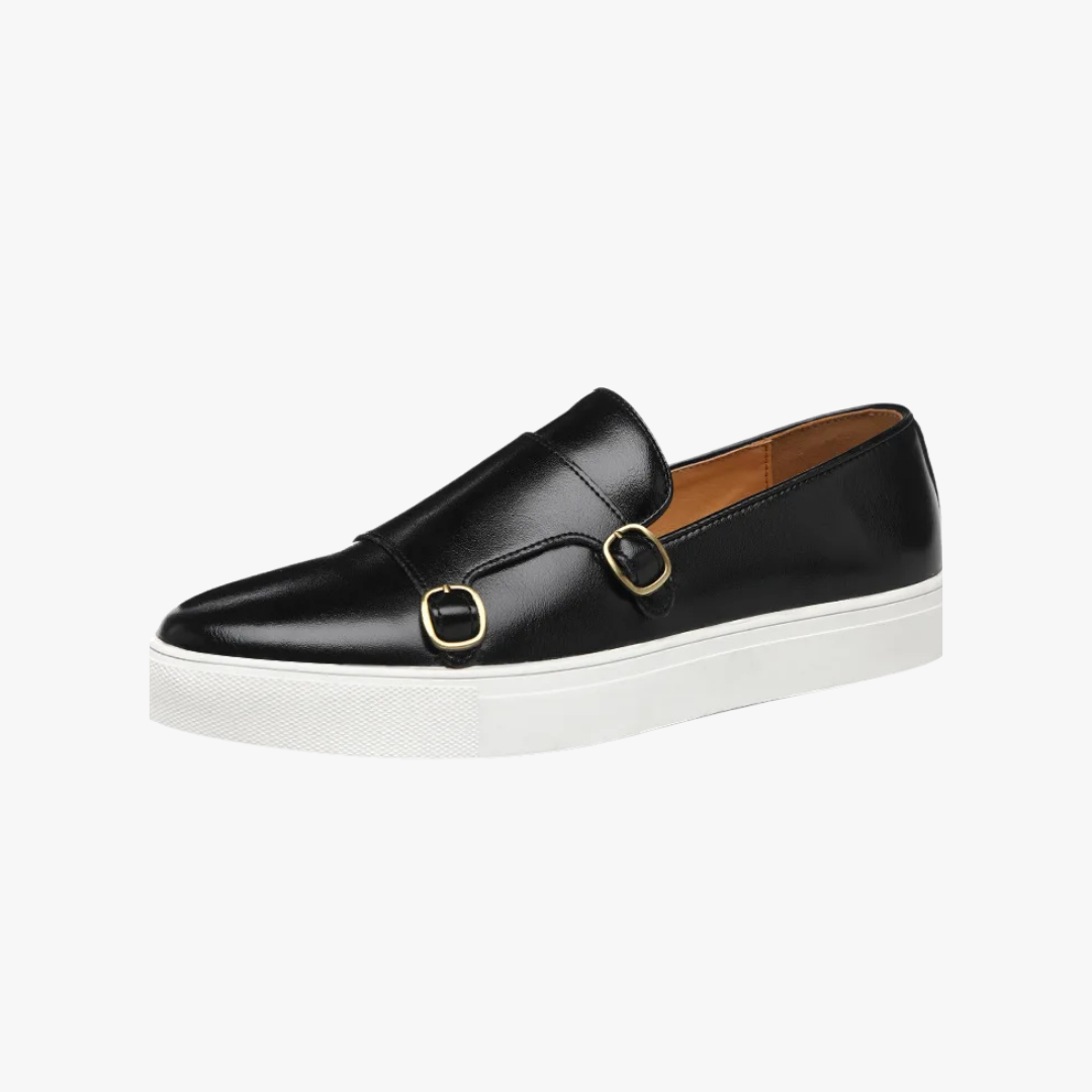 James - Leren Buckle Loafers