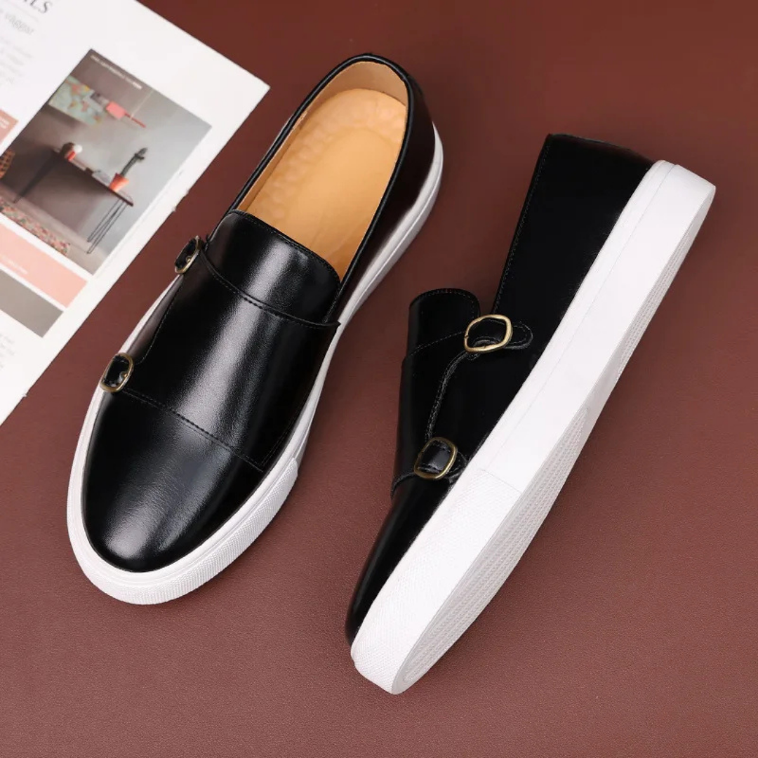James - Leren Buckle Loafers