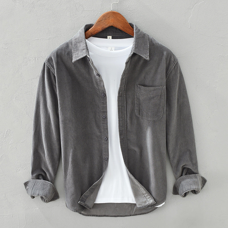 Heren Casual Shirt in Retro Stijl