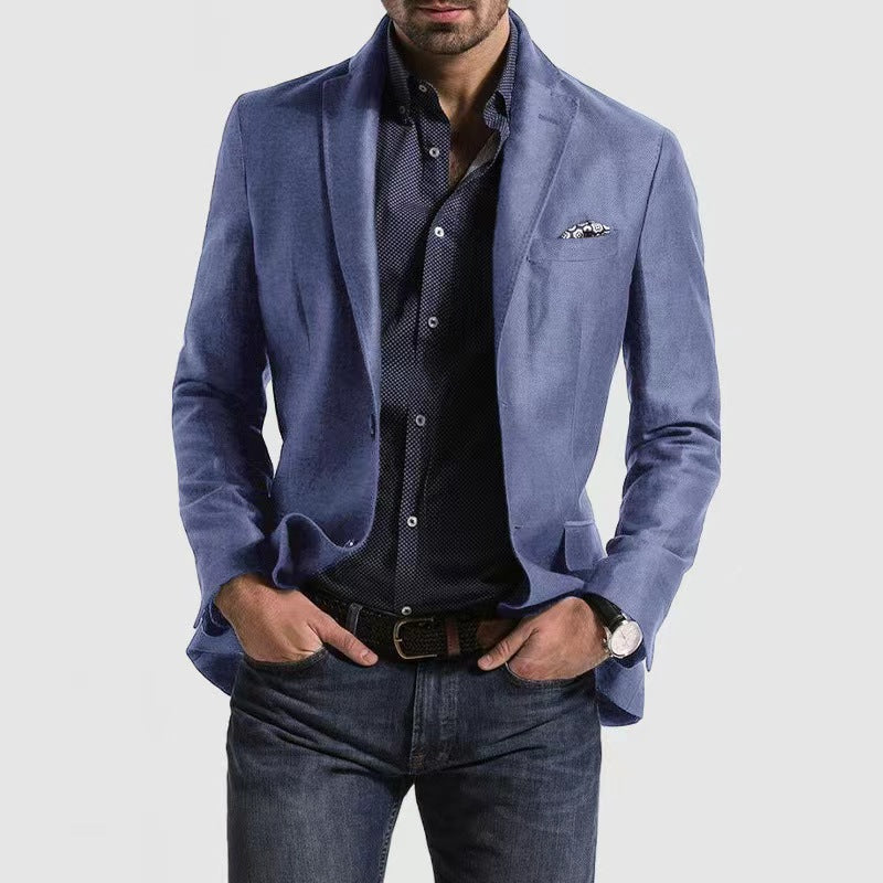 Heren Blazer met Eén Rij Knopen - Stijlvol, Getailleerd