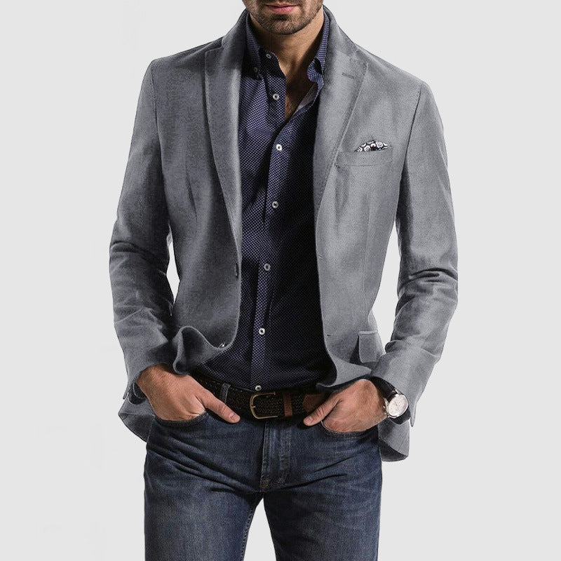 Heren Blazer met Eén Rij Knopen - Stijlvol, Getailleerd
