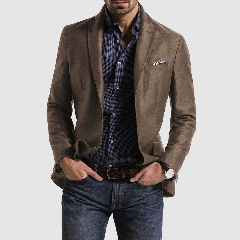 Heren Blazer met Eén Rij Knopen - Stijlvol, Getailleerd