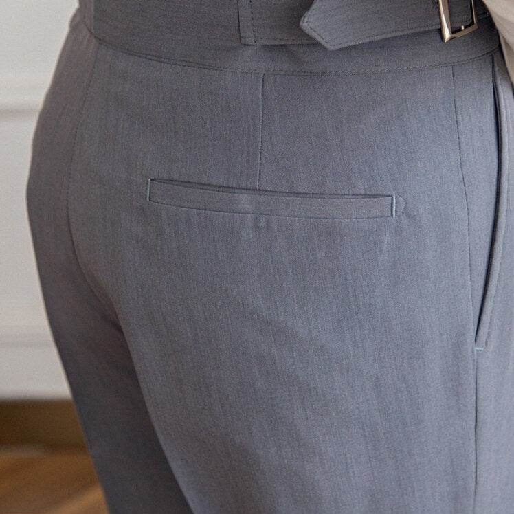 Klassieke Gespbroek - Tailored High-Waist voor Mannen