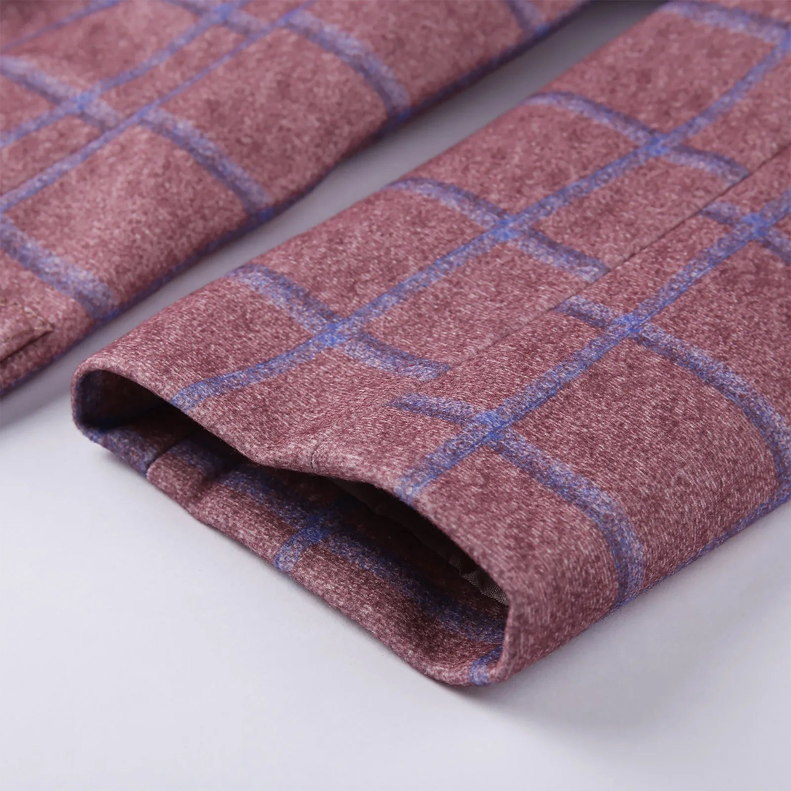 Geruit Slim Fit Colbert β Tweeknoopstijl