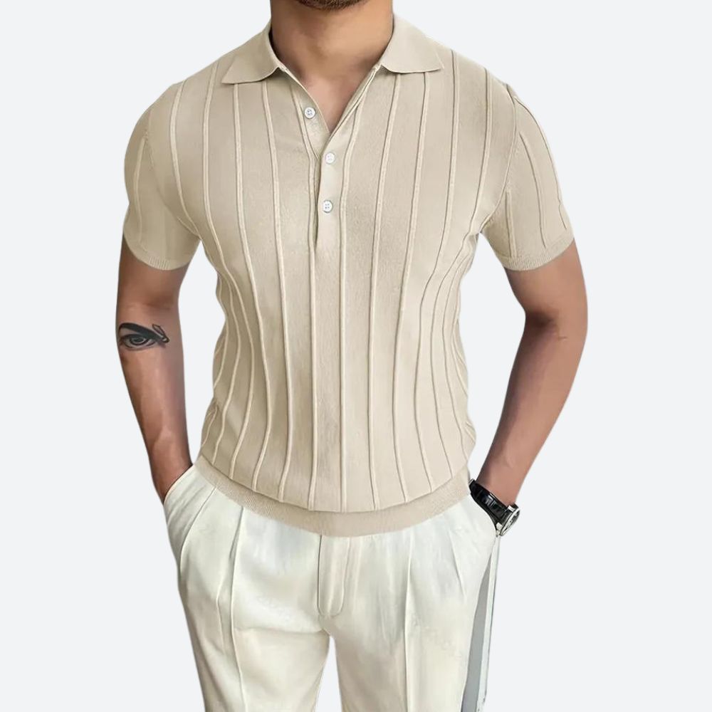 Super Stretch V-Hals Poloshirt