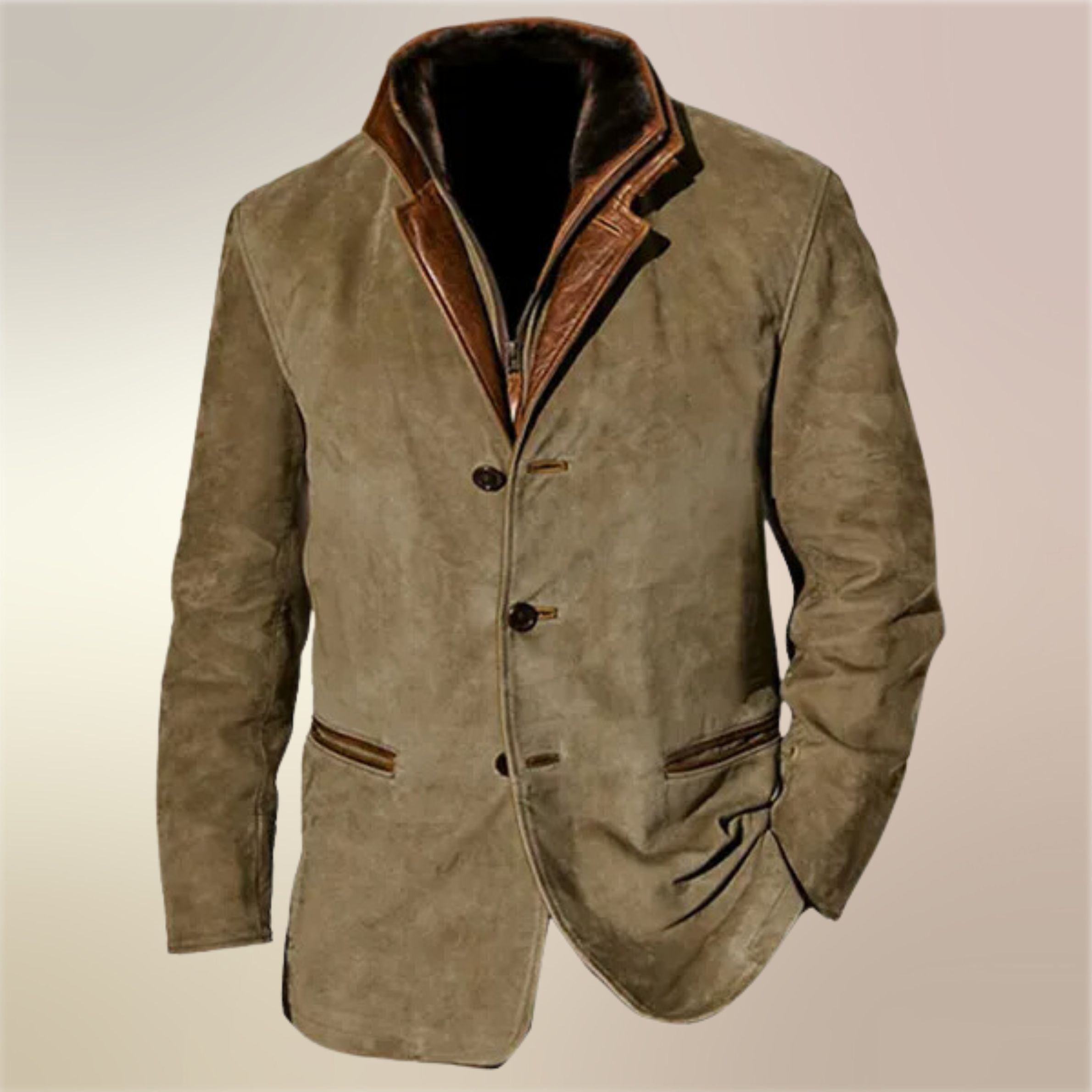 Heren Vintage-Style Jack voor Tijdloze Elegant en Comfort