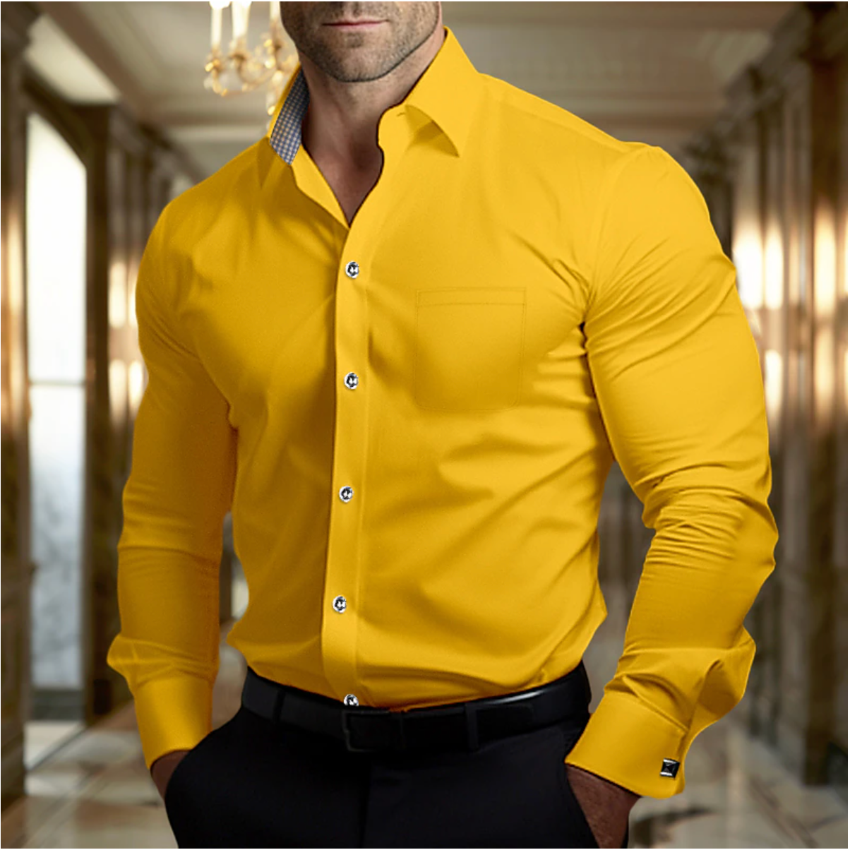 Stijlvol Heren Shirt voor Casual en Semi-Formeel