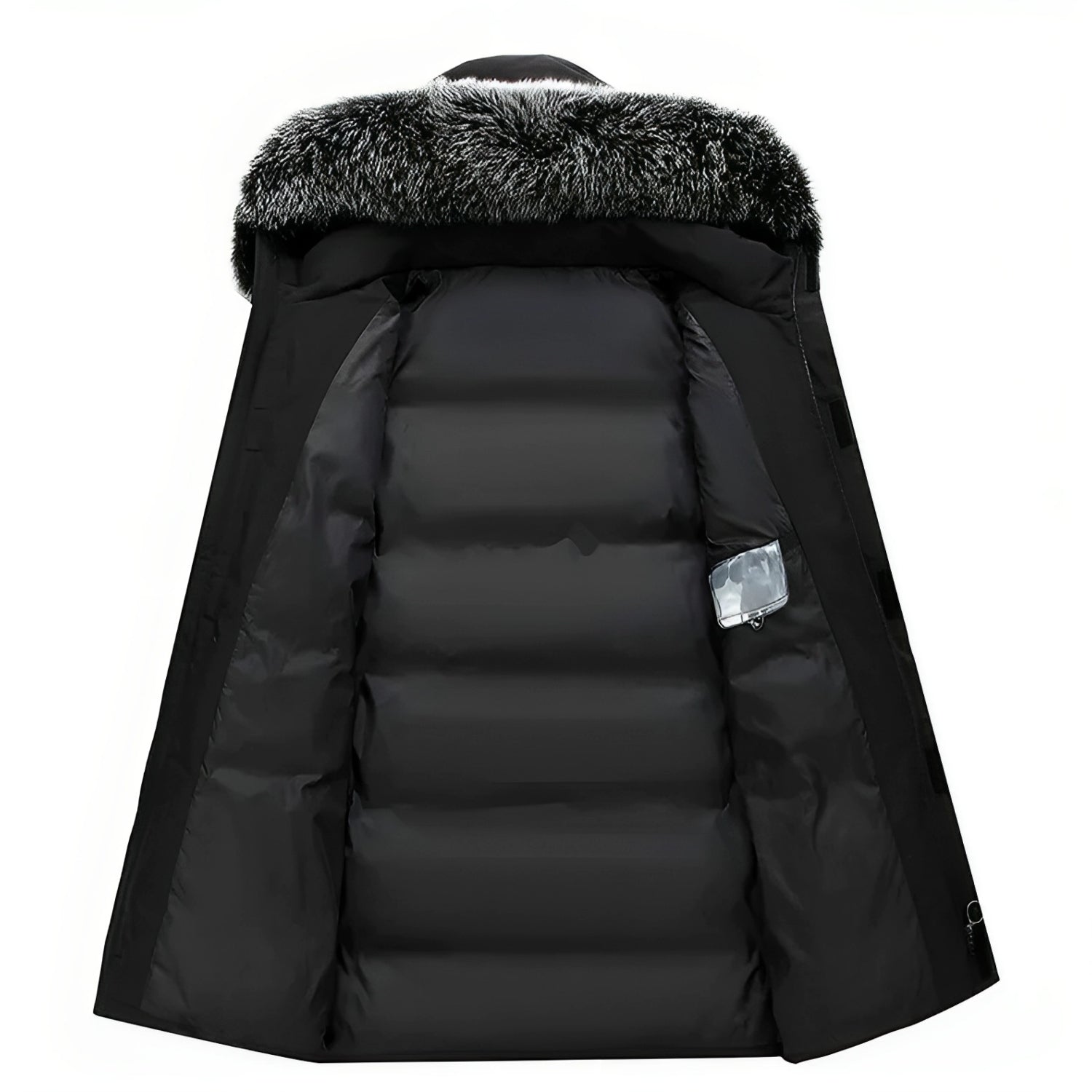 Winterjas met Capuchon en Bontkraag