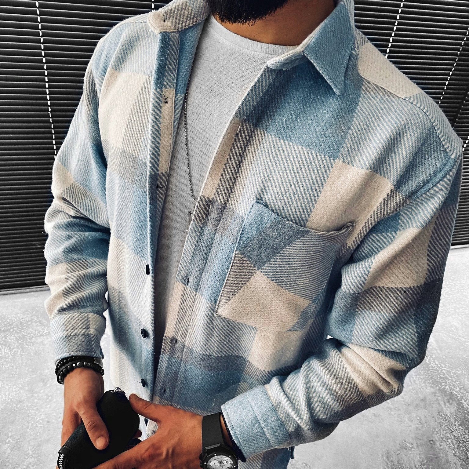 Stijlvol shirt met ruitpatroon