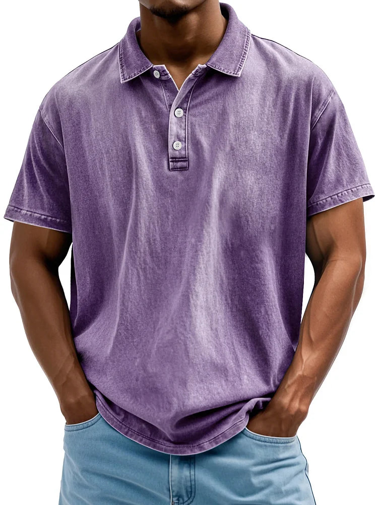 Vintage Katoenen Polo Shirt
