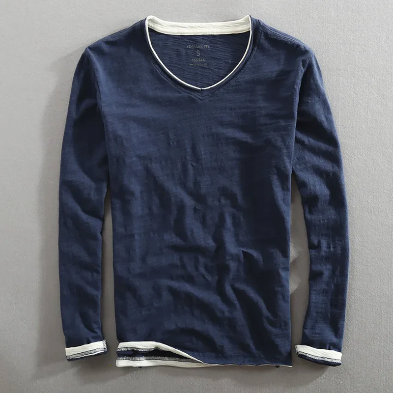 Barend - Katoenen Langemouwen Herenshirt