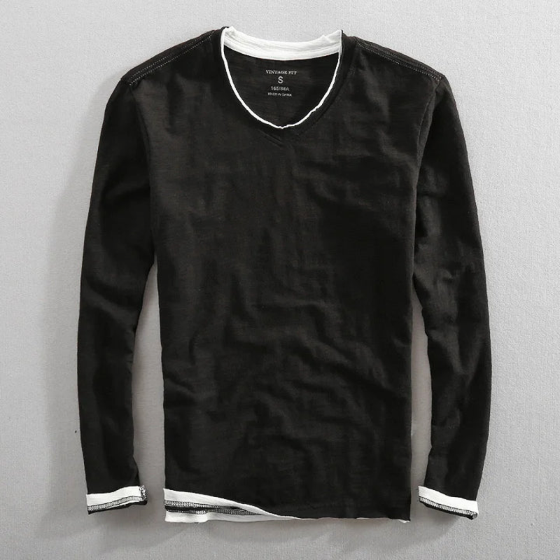 Barend - Katoenen Langemouwen Herenshirt
