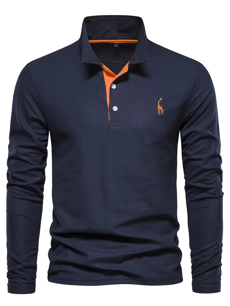 Classic Fit Polo met lange mouwen