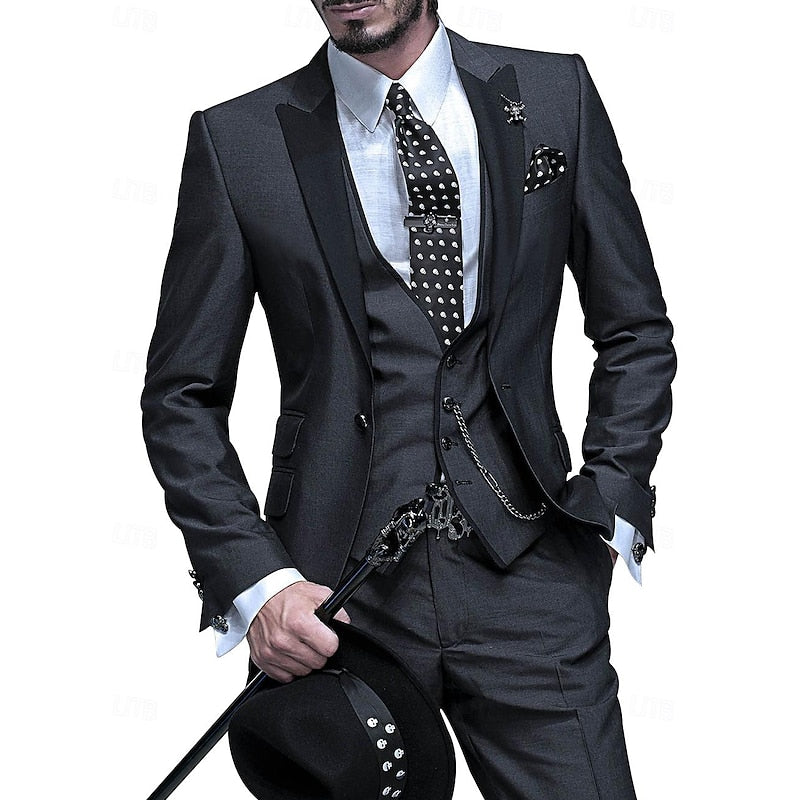 3-delig pak voor Mannen met Blazer, Vest en Broek