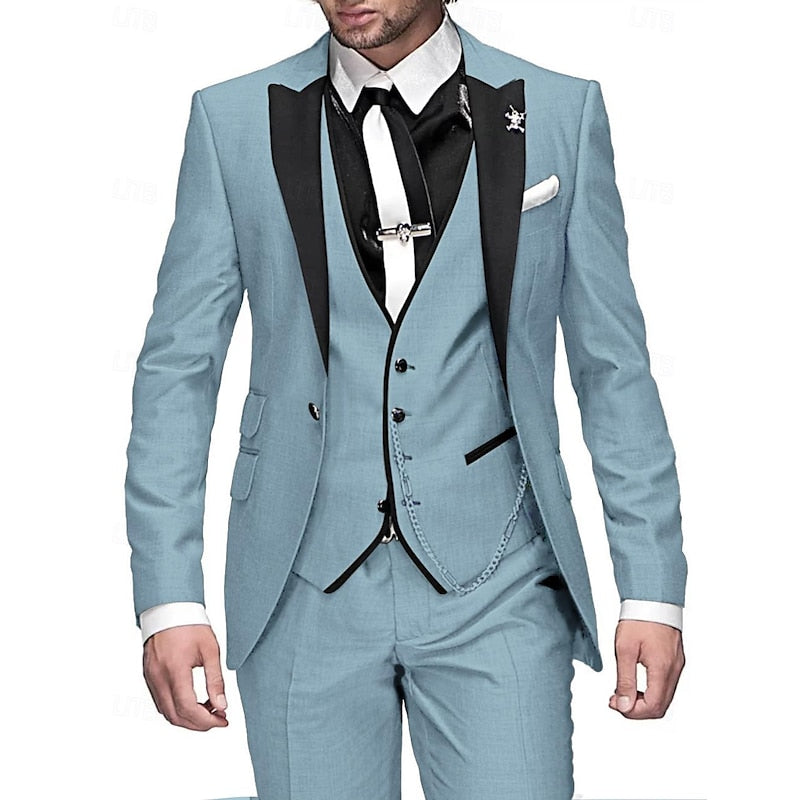 3-delig pak voor Mannen met Blazer, Vest en Broek