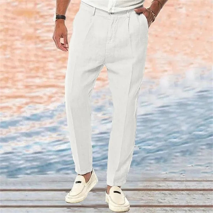 Daan | Heren Linnen Zomerbroek