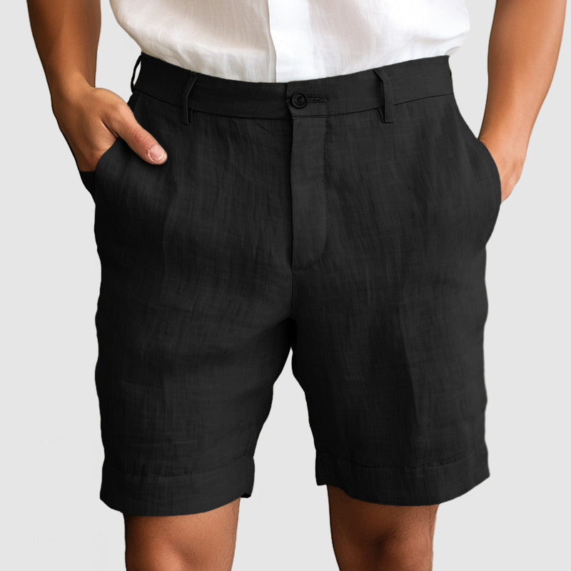 Heren Casual Katoenen Linnen Shorts