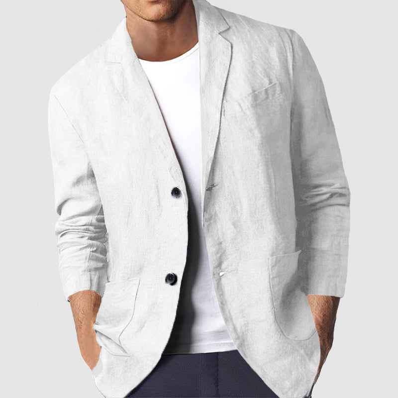 Heren Casual Katoenen Blazer