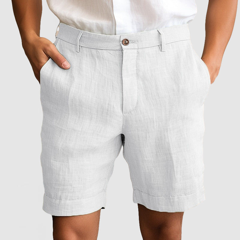 Heren Casual Katoenen Linnen Shorts